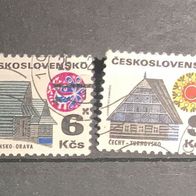 Tschechoslowakei MiNr. 1990-1991 gestempelt M€ 0,60 #F91e