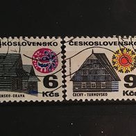 Tschechoslowakei MiNr. 1990-1991 gestempelt M€ 0,60 #F91f