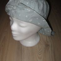 schöner Sommer - Hut mit Nackenschutz Leinen für KU 51 cm neuwertig (1017)