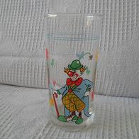 Trinkglas mit Clownmotiv (M#)