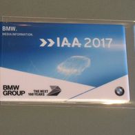 Pressemappe Press Kit USB BMW IAA 2017 Frankfurt Motorshow