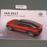 Pressemappe Press Kit USB VW Volkswagen IAA 2017 Frankfurt Motorshow english