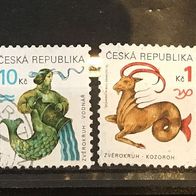 Tschechien MiNr. 199-200 Tierkreiszeichen gestempelt M€ 0,60 #F115b