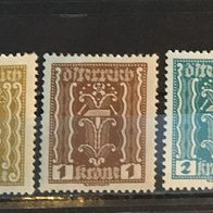 Österreich MiNr. 360-362 ungebraucht M€ 0,60 #F132e