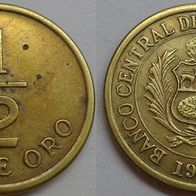 Peru 1/2 Sol de Oro 1976 ## S18