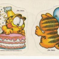 Panini 1978 Garfield Nr 129 A + B