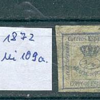 Briefmarken Spanien 1862 / 1872 3 Werte