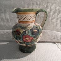 Blumenvase mit Henkel, mit Blumenmotiven (M#)