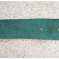 Gürtel aus Wildleder grün / türkis ca. 70 cm x 5 cm