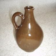 Kleine braune Vase / Krug ca. 18 cm hoch