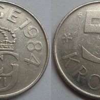 Schweden 5 Kronor 1984 ## B10