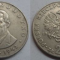 Polen 20 Zlotych 1976 "Marceli Nowotko" ohne Münzzeichen ## N