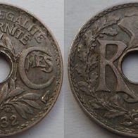 Frankreich 5 Centimes 1932 ## S19