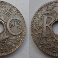 Frankreich 5 Centime 1936 ## K