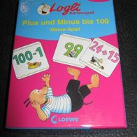 Logli Kartenspaß Plus und Minus bis 100 - Memo Spiel ab 7 Jahre