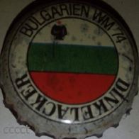 Dinkelacker Fussball WM´74 Brauerei Bier Kronkorken Kronenkorken 1974 Serie Bulgarien