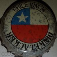 Dinkelacker Fussball WM´74 Brauerei Bier Kronkorken alt Kronenkorken 1974 Serie Chile