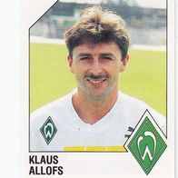 Panini Fussball 1993 Klaus Allofs SV Werder Bremen Nr 37