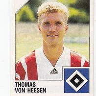 Panini Fussball 1993 Thomas von Heesen Hamburger SV Nr 109