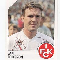 Panini Fussball 1993 Jan Eriksson 1. FC Kaiserslautern Nr 121