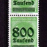 Deutsches Reich Hochinflation 306A * * 1x Ober-Randstück 3er-Streifen