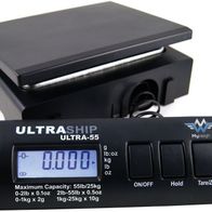 MyWeigh Ultraship55 schwarz Paketwaage Briefwaage Digitalwaage 