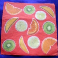 Serviette Zitronen, Orangen, Kiwi