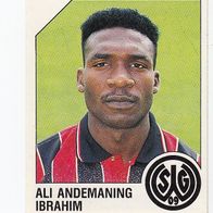 Panini Fussball 1993 Ali Andemaning Ibrahim SG Wattenscheid 09 Nr 342