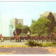ALT ! DDR Ansichtskarte Dessau Stadtpark mit den Y - Häusern
