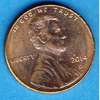 USA 1 Cent 2014 D