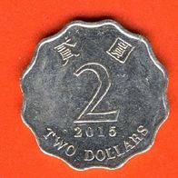 Hong Kong 2 Dollars 2015