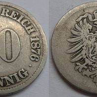 Deutsches Reich 10 Pfennig 1876 (A) ## S9