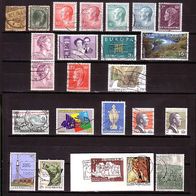Lot von 14 Briefmarken aus dem Großherzogtum Luxembourg, tlw. sehr alte Werte