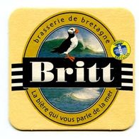 Britt La bière qui vous parle de la mer, ein Bierdeckel. Werbeartikel
