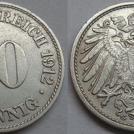 Deutsches Reich 10 Pfennig 1912 (G) ## S14