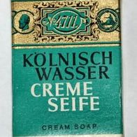 alte 4711 Kölnisch Wasser Miniatur Creme Seife aus den 1960er Jahren, Sammlerstück
