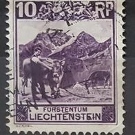 Liechtenstein gestempelt Michel Nr. 96b, gez. 11,5