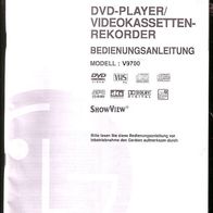 Bedienungsanleitung für den DVD Player / Videokassettenrekorder von LG Modell: V9700