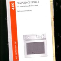 Gebrauchsanw + Montageanw Competence Einbau-Herde E3000-1 von AEG
