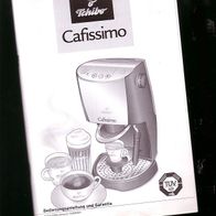 Bedienungsanleitung für die Kaffeemaschine Cafissimo von Tchibo