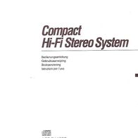 Bedienungsanleitung für das Compact Hi-Fi Stereo System SONY LBT-D117CD + HCD-D117