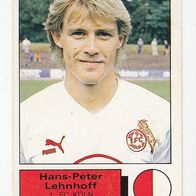 Panini Fussball 1986 Hans Peter Lehnhoff 1. FC Köln Bild 164