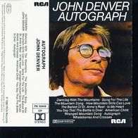 John Denver Autograph Originale MC Titelliste