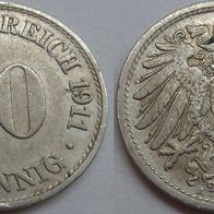 Deutsches Reich 10 Pfennig 1911(A) ## Li8