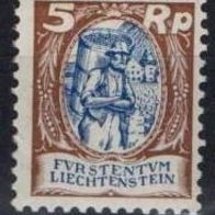 Liechtenstein Michel Nr. 66 postfrisch mit Falz/ Rest