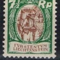 Liechtenstein Michel Nr. 67 postfrisch mit Falz/ Rest