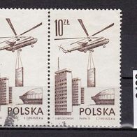 Polen Mi. Nr. 2438 - 2-fach waagerecht - Flugwesen / Hubschrauber o <