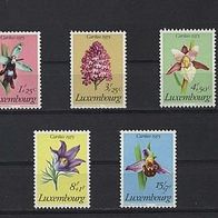 Luxemburg 1975 Mi.914 - 918 kompl. Postfrisch.