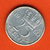 Niederlande 25 Cent 1960
