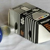 Philips Reflektorspot-Glühbirne, E27, blau, 40W